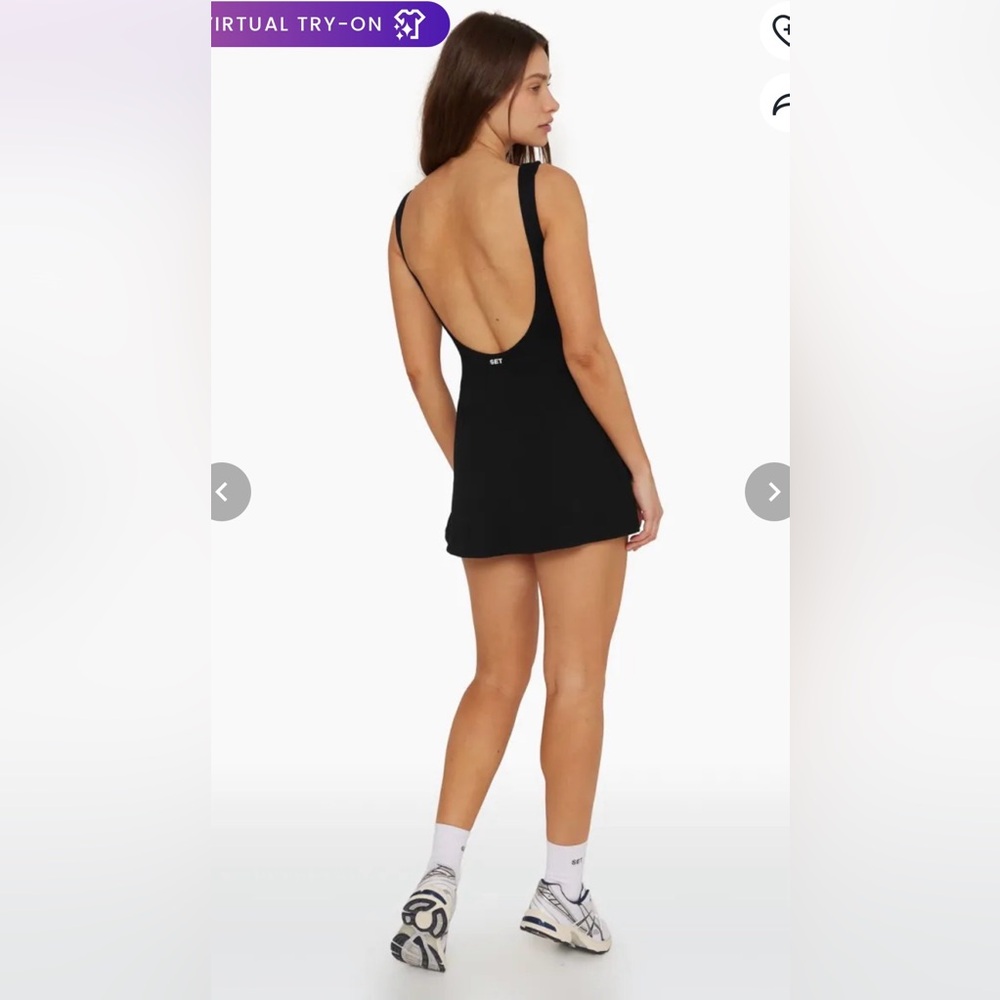 Set Active SPORTBODY® Low Back Dress in Onyx